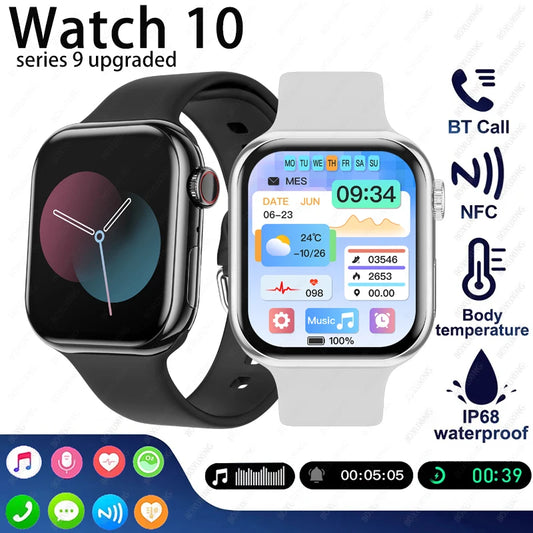 2024 For Apple Watch 10 Smart Watch Women Ultra Series 10 NFC Smartwatch Men BT Call Waterproof Wireless Charge 1.85" Screen Wat