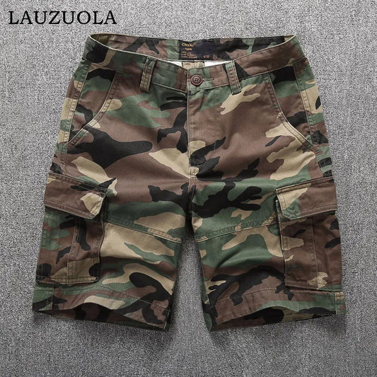 Cargo Shorts for Men Summer Casual Shorts Mens Brand Short Pants 2023 New Multi-pocket Camouflage Cargo Pants Man