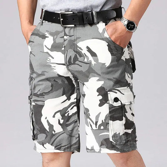 Big Size Military Men Camouflage Cargo Shorts Summer New Y2k Vintage Baggy Outdoor Sports Casual Knee Lenght Tactical Pants 44