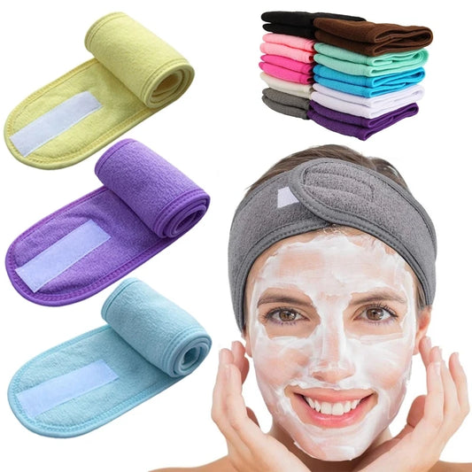 Adjustable Women's Headband - Super Absorbent Spa Facial Headband, Non-Slip Headband Makeup Beauty Hair Accessories