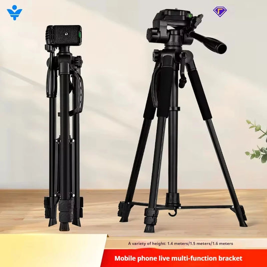 Professional Tripe for Cell Phone F3366T Tripod for Phone Mobile Phone Tripod Camera with Remote Light Night Fishing Light Stand