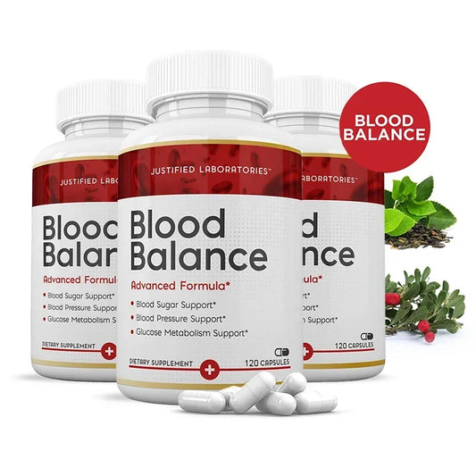 Blood Balance - All Natural Blood Sugar Supplement Blood Pressure Glucose Metabolism Support Promotes Cardiovascular Health