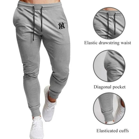 New Printed Men Jogging Pants Mens Fitness Joggers Running Pants Man Training Sport Trousers Sportswear Sweatpants