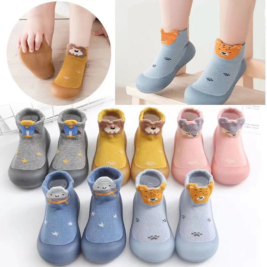 Baby Floor Socks Spring and Autumn Baby Indoor Anti Slip Walking Shoes Newborn Insulated Soft Sole Anti Drop Socks And Shoes