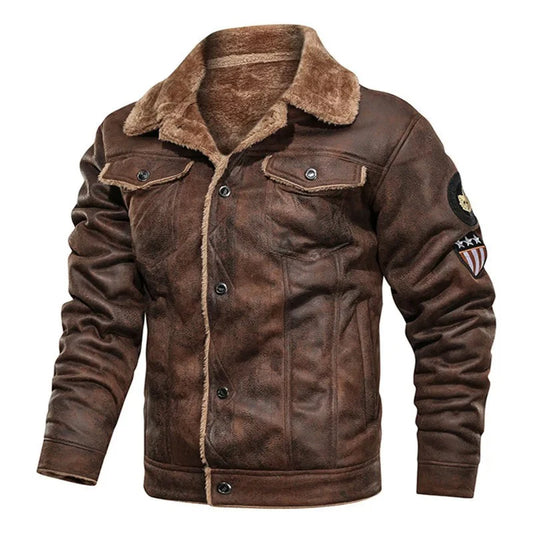 Winter Men Bomber Jacket Motorcycle Casual Mens Thick Fleece Army Tactical Coats Fashion Male Windbreaker Jackets Clothing 4XL