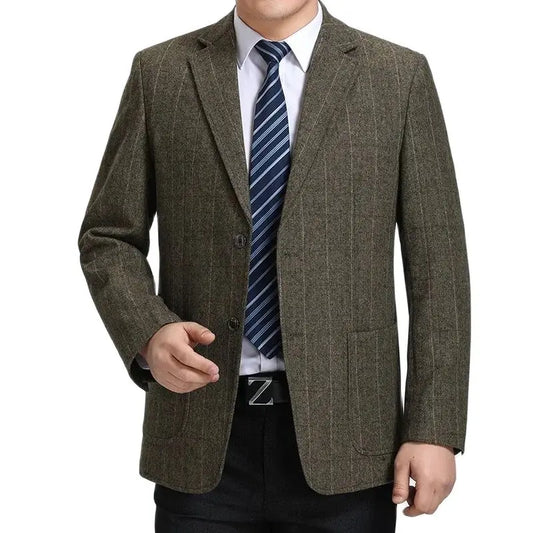 Batmo 2023 new arrival high quality wool smart plaid casual blazer men,men's casual suits,men's jackets plus-size S-3XL 606