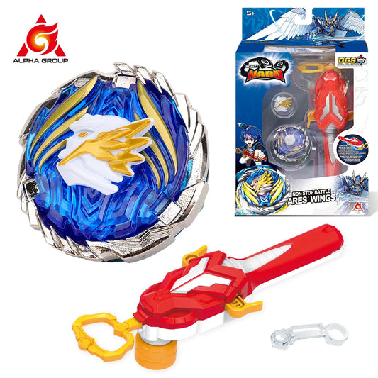 Infinity Nado 5 Original Series Ares Wings Non Stop Battle Metal Spinning Top Gyro With Magnetic Launcher Anime Genuine Kid Toy